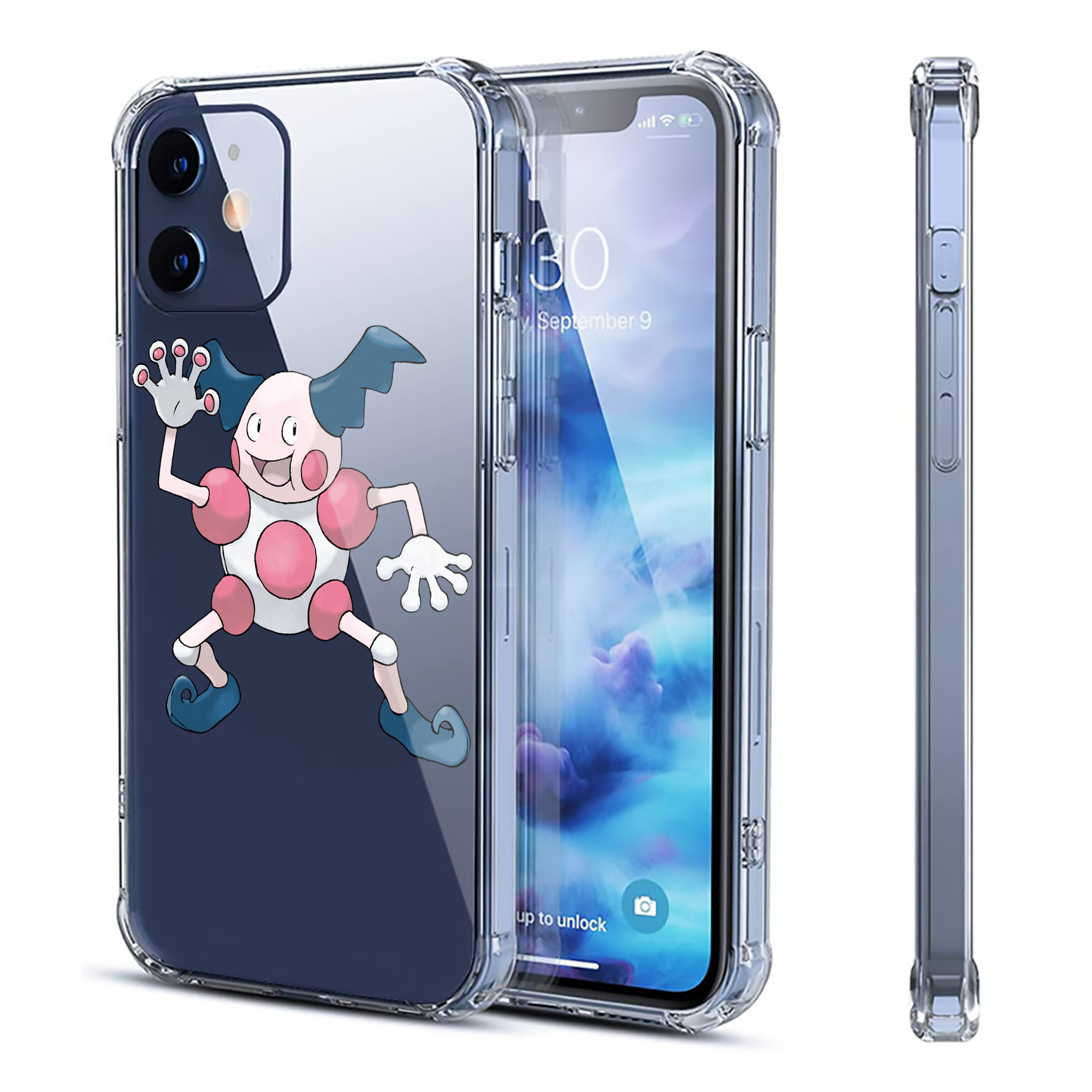 （画像用） ポケットモンスター Pokémon 【iPhone 12シリーズ対応】透明スマホケース（クリアソフトケース）